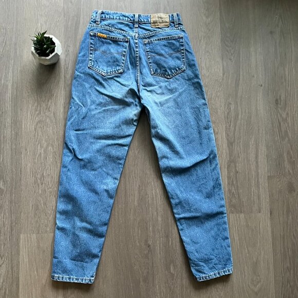 VINTAGE Jordache High-Rise Blue Tapered Jeans - Picture 11 of 16
